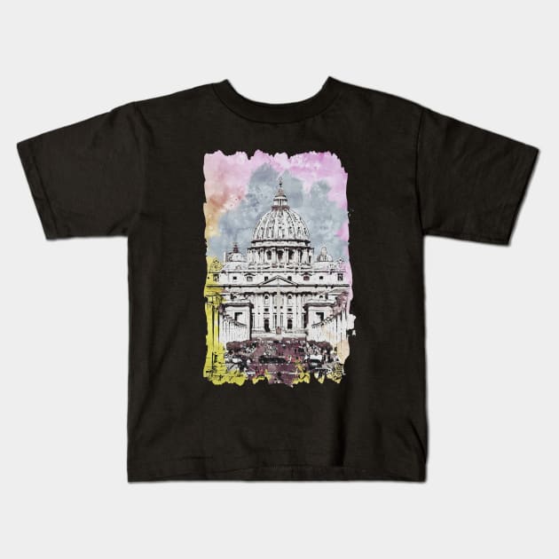 Vatican Kids T-Shirt by KMSbyZet